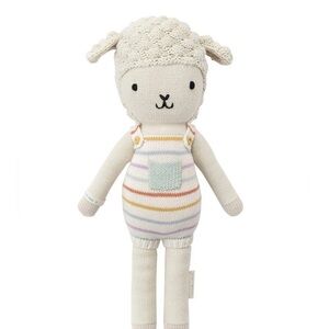 CUDDLE + KIND Avery The lamb Large Adorable Knit Sheep Plush Toy